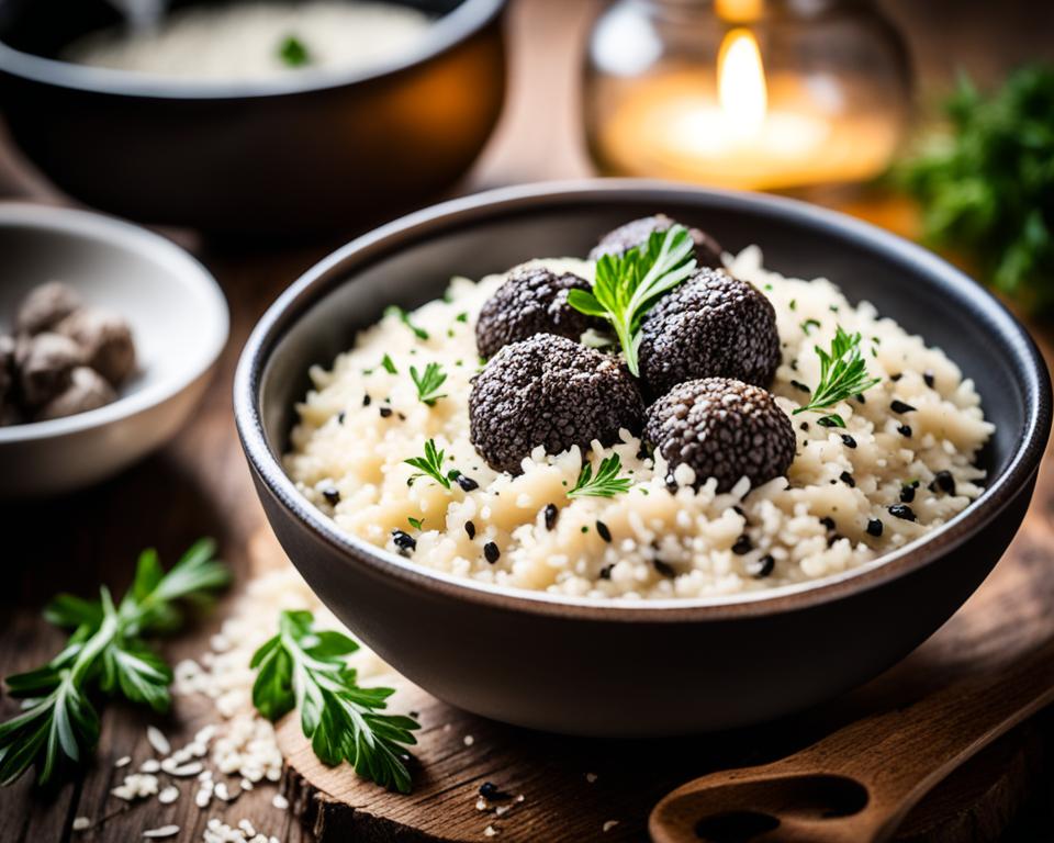 black truffle risotto image